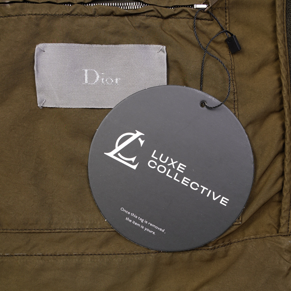 Christian Dior Mens Zip Jacket Olive IT 54 / UK L