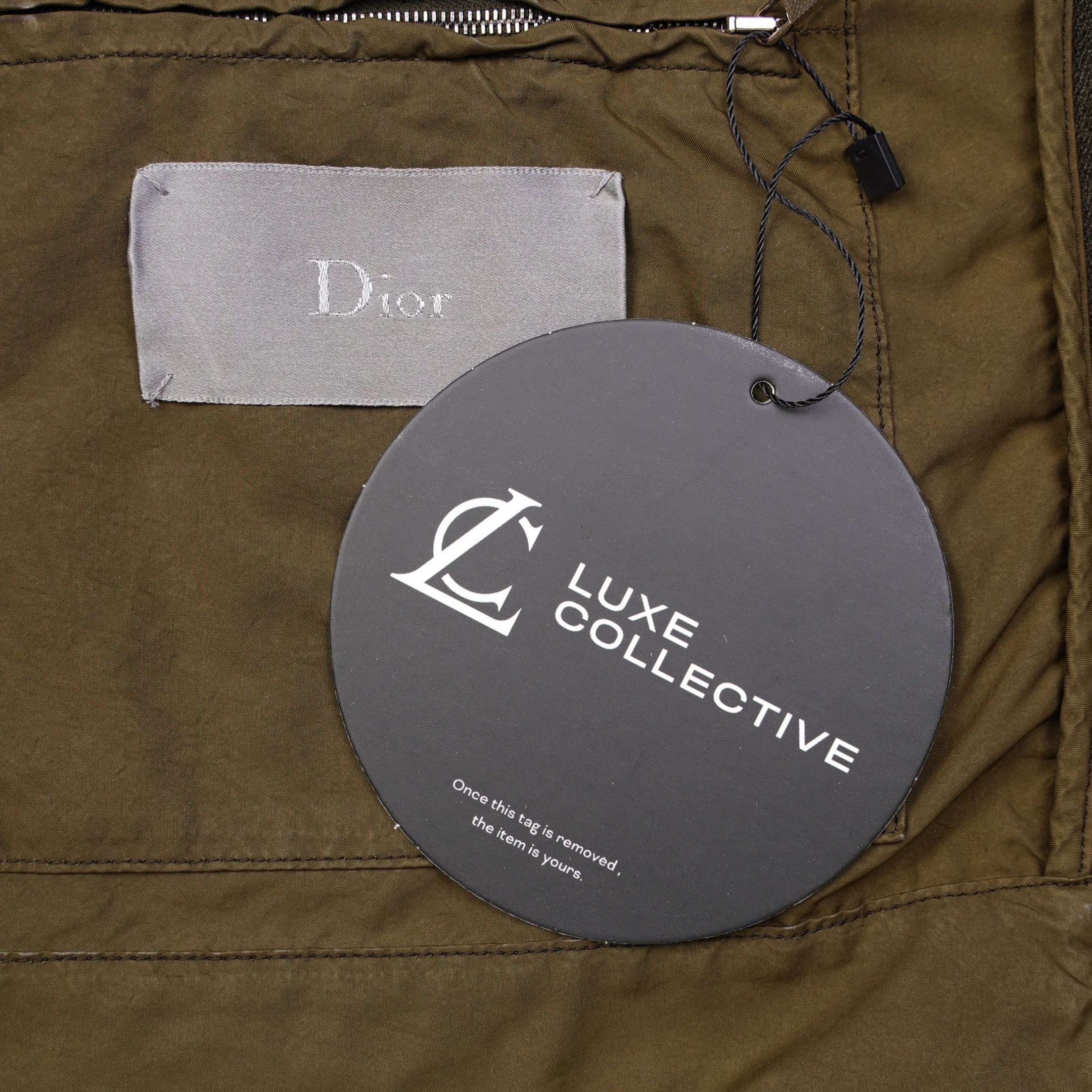 Christian Dior Mens Zip Jacket Olive IT 54 / UK L