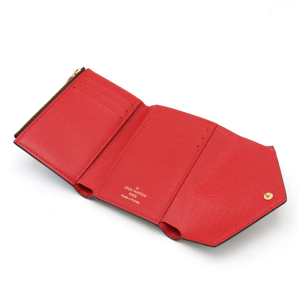 Louis Vuitton Monogram Portfolio Victoria Three Folded Wallet Three Folded Two Colors Jesse World Tour M62151