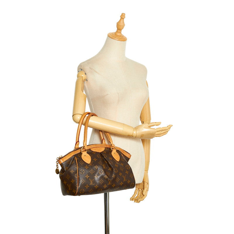 Louis Vuitton Monograms M40143 Handbag PVC/Leather Brown