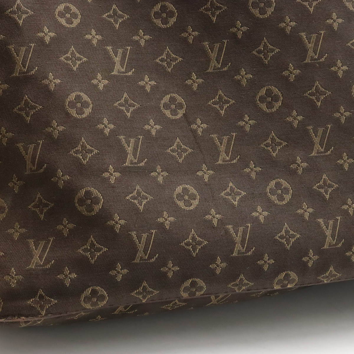 Louis Vuitton Louis Vuitton Monogram Idil Newarf MM Tortoise Bag Linen Huzan Brown M40513