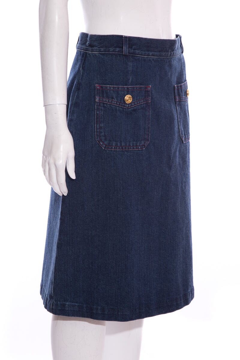 Gucci Denim Skirt SZ 44