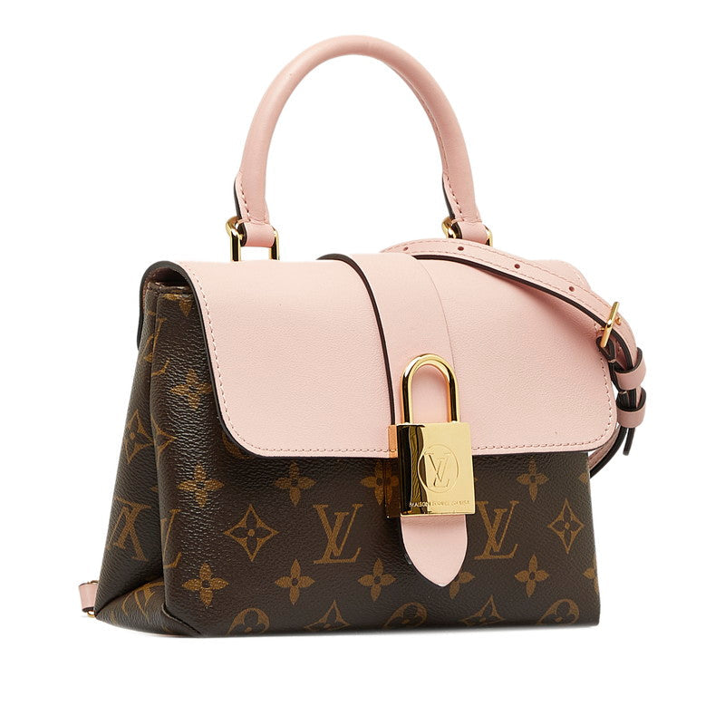 Louis Vuitton Monogram Rocky BB Handbag Shell Bag 2WAY M44080 Brown Pink PVC Leather  Louis Vuitton