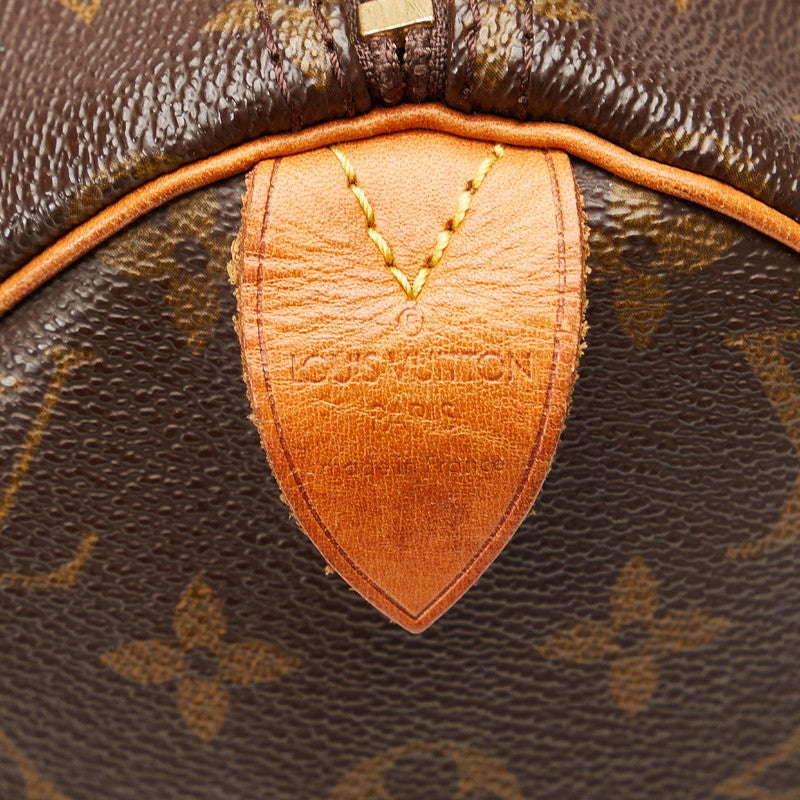 Louis Vuitton Monogram Speed 30 Handbag Mini Boston Bag M41526 Brown PVC Leather Lady Louis Vuitton
