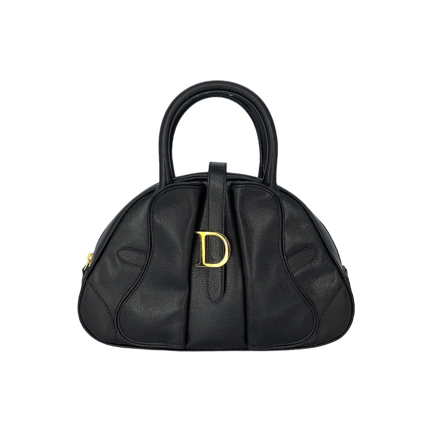 Christian Dior Vintage Double Saddle Mini Bowler Bag