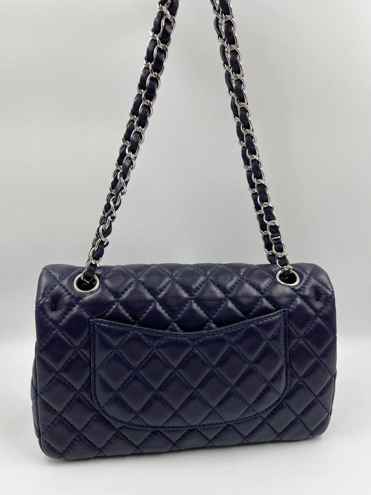 Blue Chanel Classic Double Flap Bag