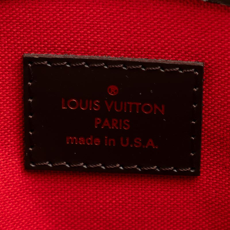 Louis Vuitton Verona PM Handbag N41117 Brown PVC Leather Lady Louis Vuitton