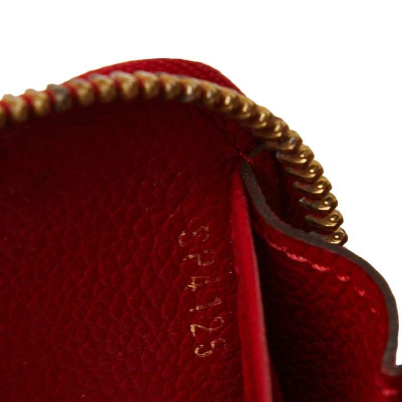 Louis Vuitton Monograms Portfolio Clementine Roundfassner Long Wallet M60169 Red Leather Ladies Louis Vuitton (London)