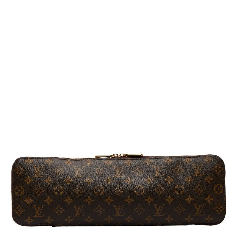 Louis Vuitton Monogram Etui 5 Cravat Cravat Closet M47535 Brown PVC Leather Men LOUIS VUITTON