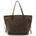 Louis Vuitton Louis Vuitton Monogram Idil Newarf MM Tortoise Bag Linen Huzan Brown M40513