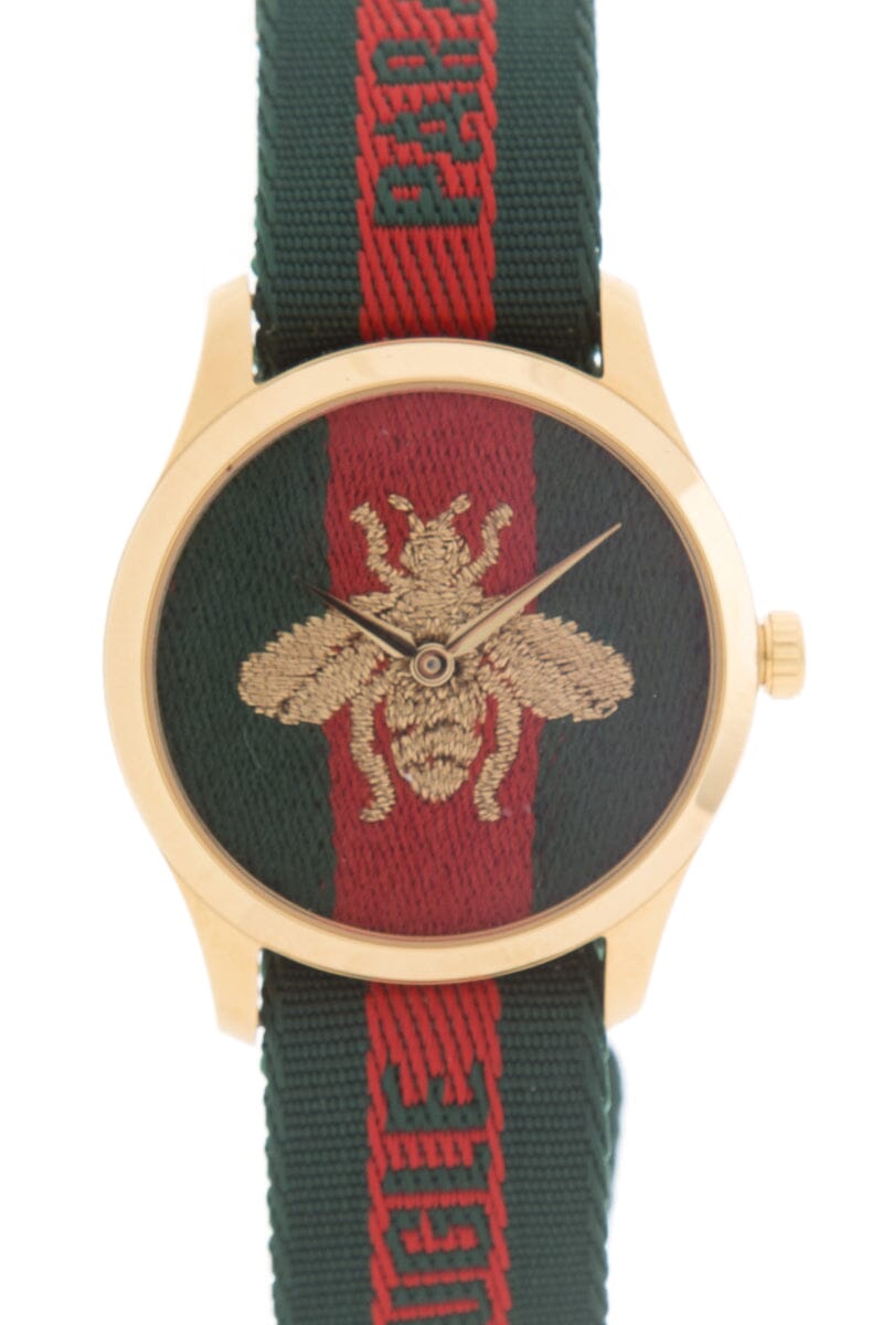 Gucci Red & Green G-Timeless 38 MM Watch