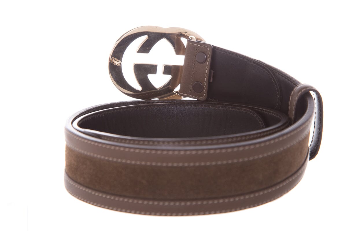 Gucci Taupe Belt SZ 34