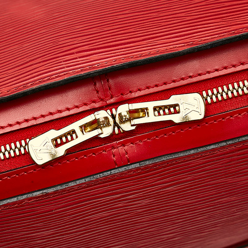 Louis Vuitton Louis Vuitton M42867 Boston Bag Leather Castilian Red