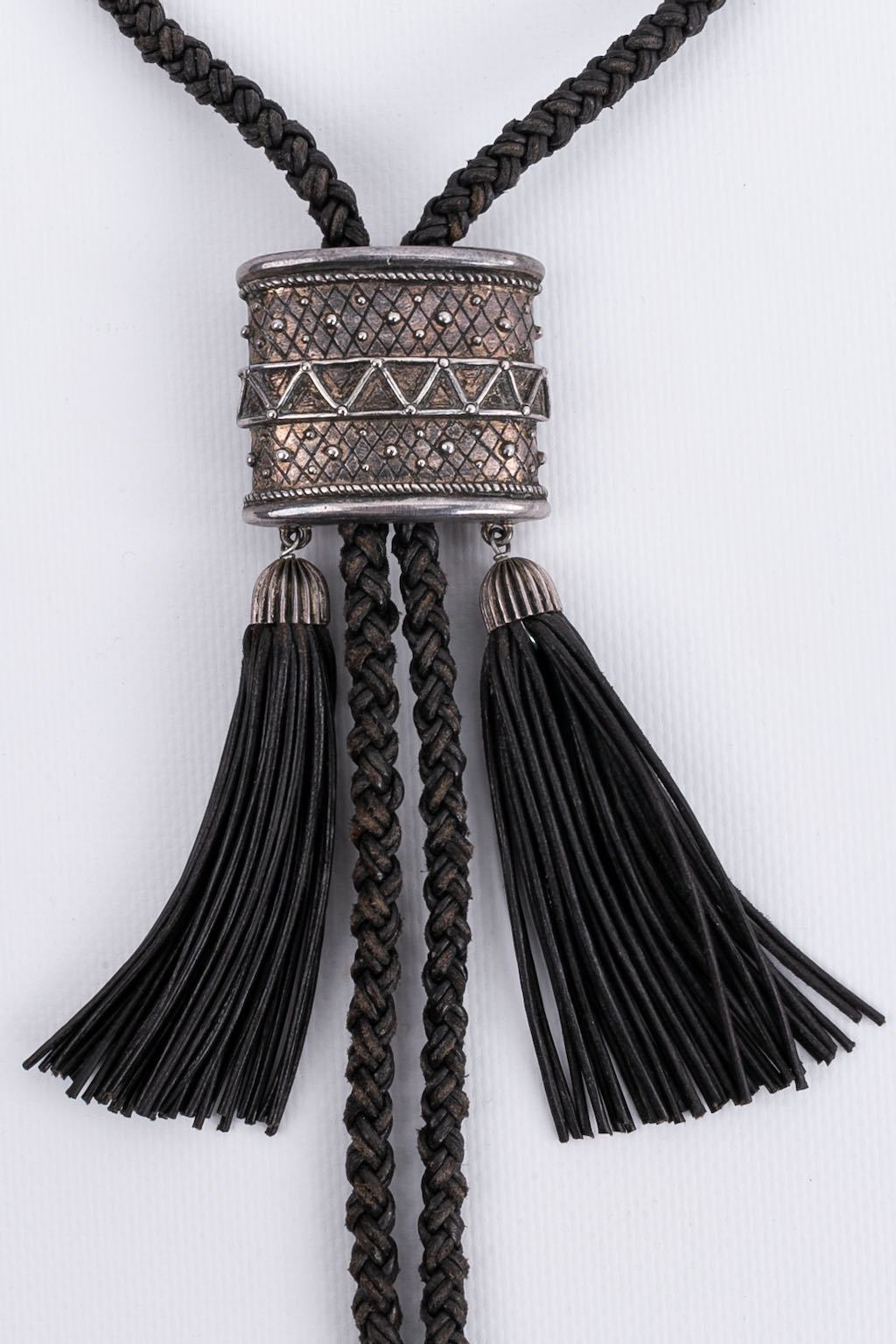 Collier en cuir Dior