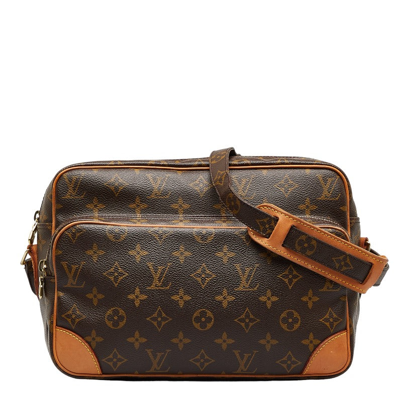 Louis Vuitton Monogram Nile Sliding Shoulder Bag M45244 Brown PVC Leather  Louis Vuitton