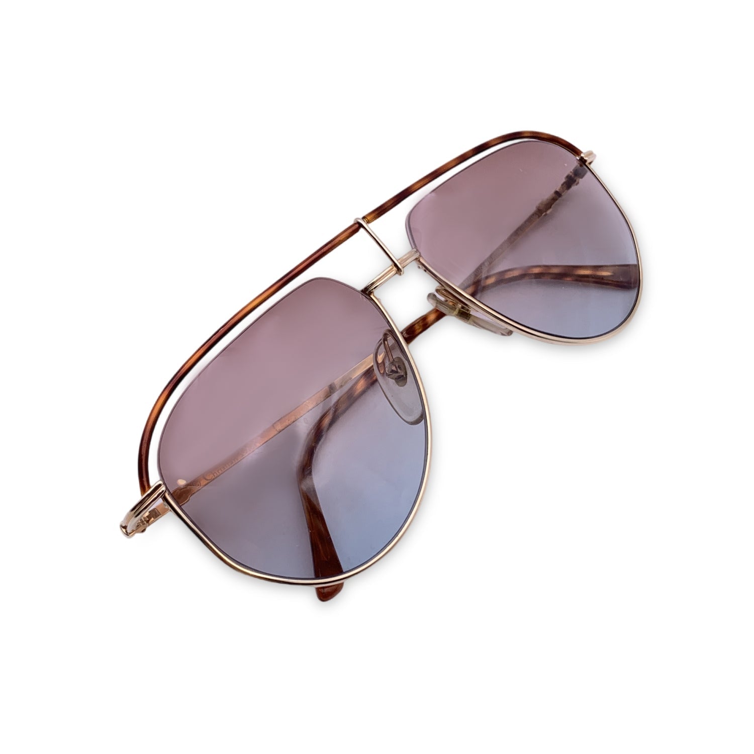 CHRISTIAN DIOR Vintage Unisex Aviator Sunglasses 2582 41 56/16 135Mm