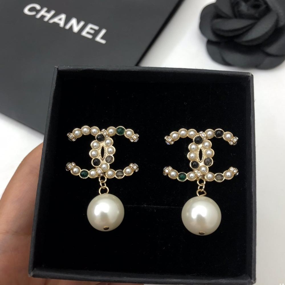 Chanel Pearl Drop Earrings