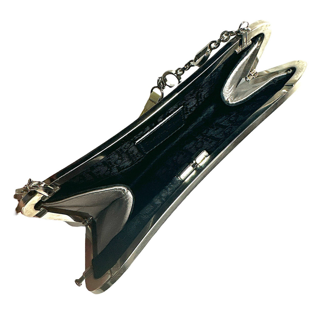 CHRISTIAN DIOR Vintage Mini Satin Saddle Bag