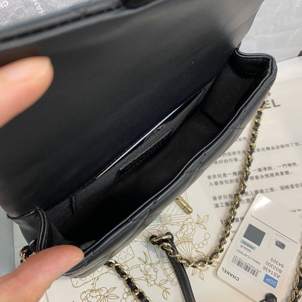 Chanel Mini Flap Bag Black Lambskin