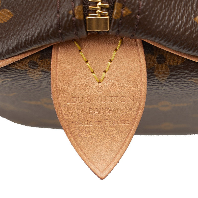 Louis Vuitton Monogram Speed 30 Handbag Mini Boston Bag M41108 Brown PVC Leather Lady Louis Vuitton
