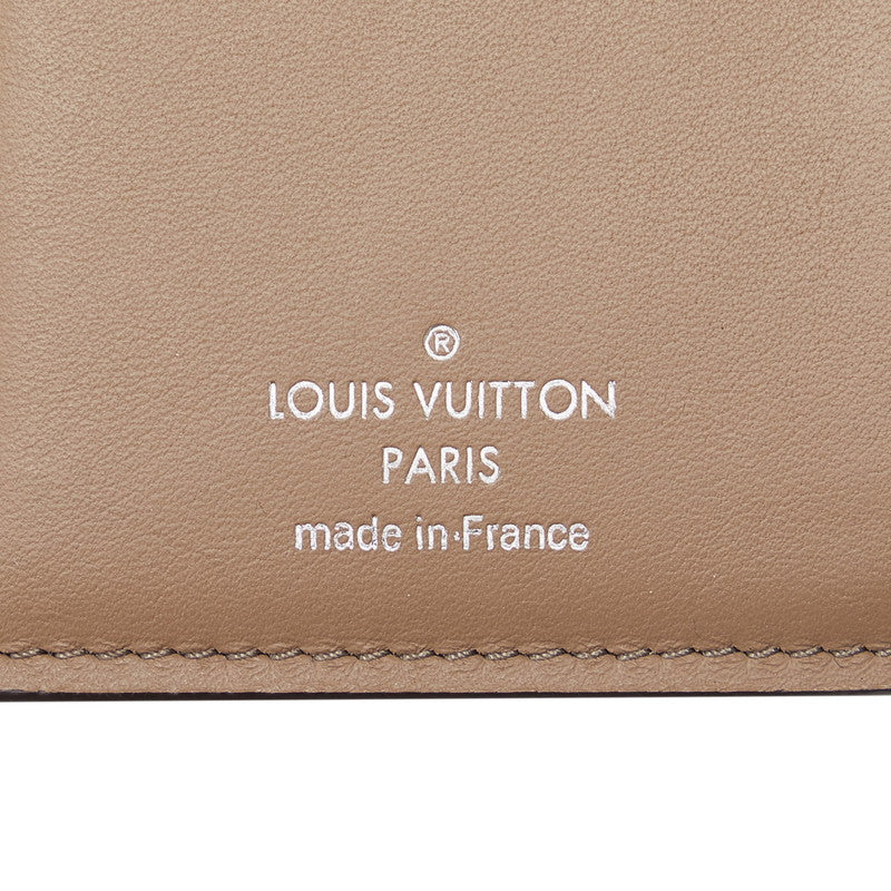 Louis Vuitton Portfolio Capsicum Compact Three Folded Wallet M62156 Pink Trion Leather  Louis Vuitton