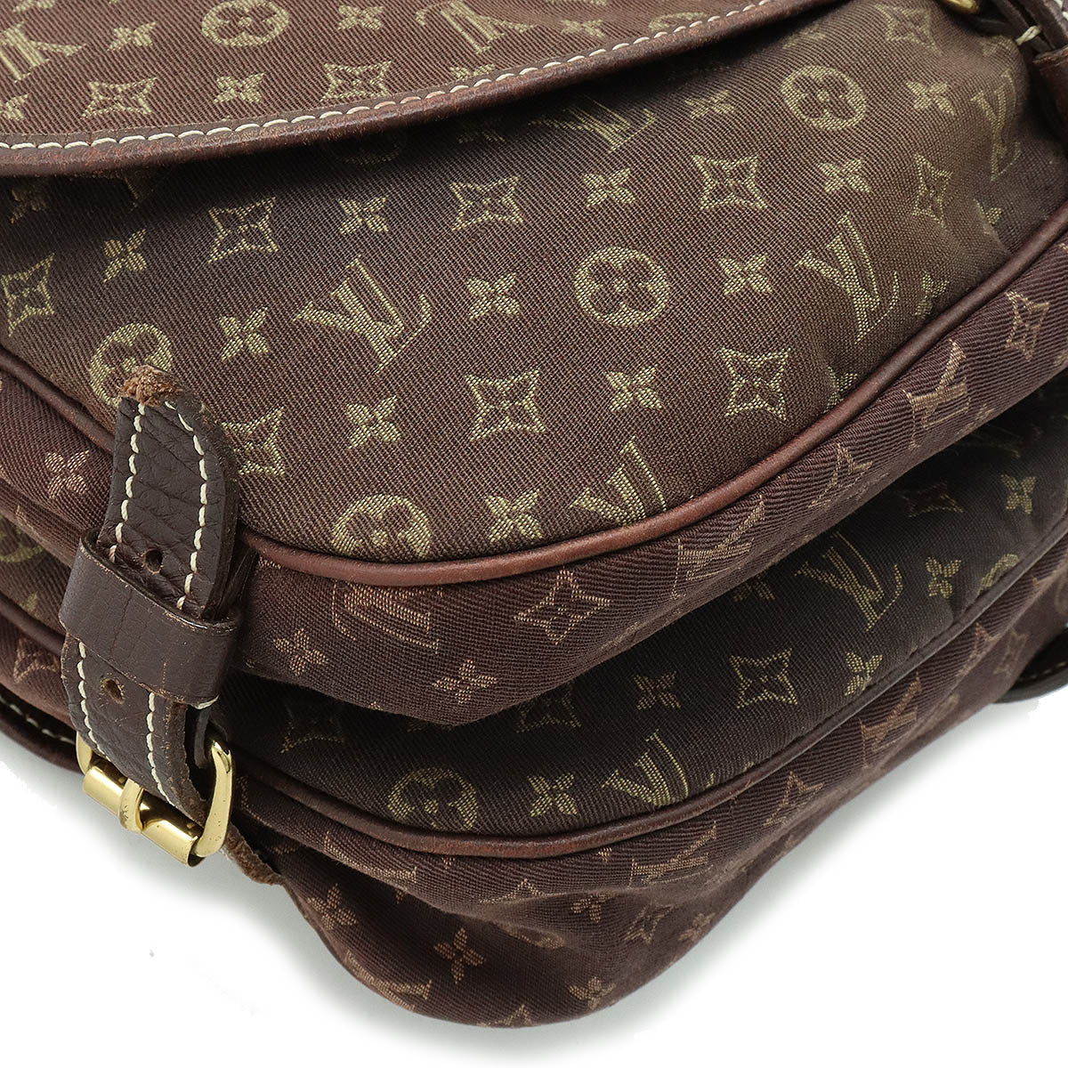 LOUIS VUITTON Louis Vuitton Monograms Miniature Summour 30 Shoulder Bag Sliding Canvas Leather Even Tea Brown M95227