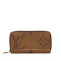 Louis Vuitton Monogram Giant Reverse Zippie Wallet Long Wallet M69353 Brown PVC Leather  Louis Vuitton