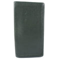 Louis Vuitton Black Leather Porte carte credit Pression wallet accessories