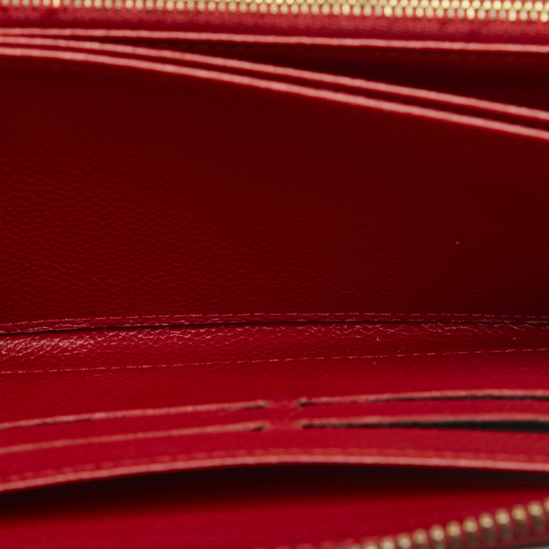 Louis Vuitton Monograms Portfolio Clementine Roundfassner Long Wallet M60169 Red Leather Ladies Louis Vuitton (London)