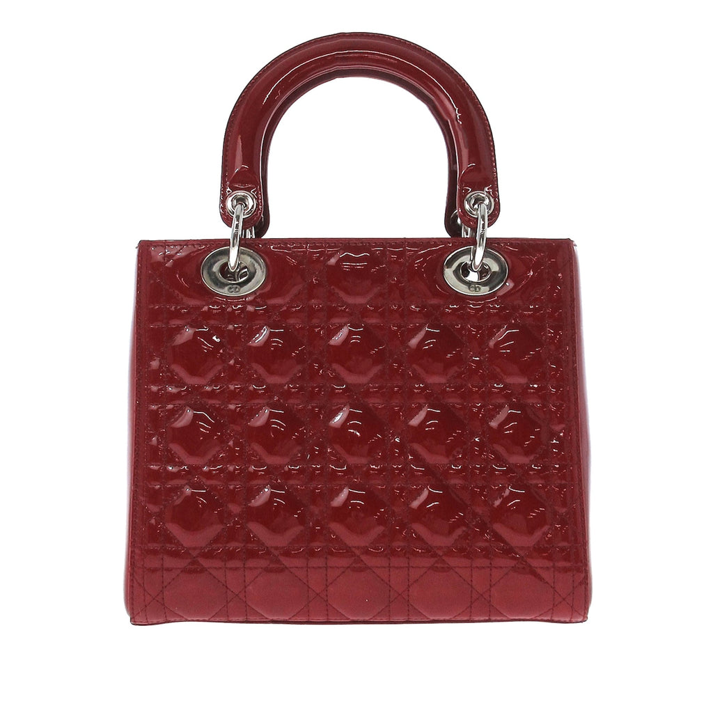 DIORMedium Patent Cannage Lady  Satchel