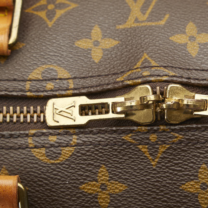 Louis Vuitton Monogram Keepall 55 Boston Bag Travel Bag M41424 Brown