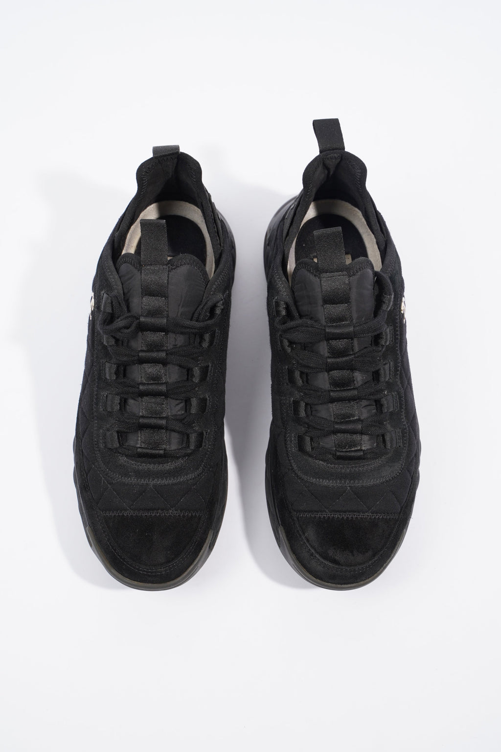 Chanel CC Logo Sneaker Black Canvas EU 39 UK 6