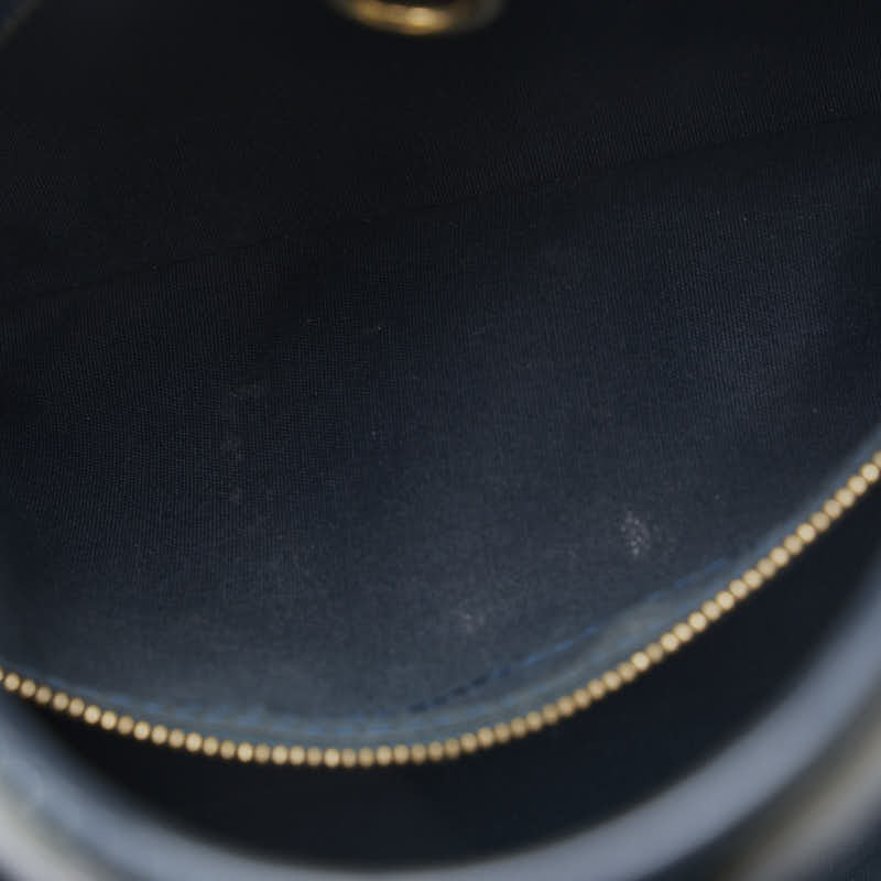 Louis Vuitton Wilshere PM Handbag Monogram Vernis M93684 Blue Green Patent Ladies