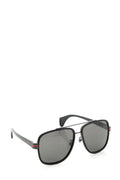 Gucci Black Temple Web Detail Sunglasses