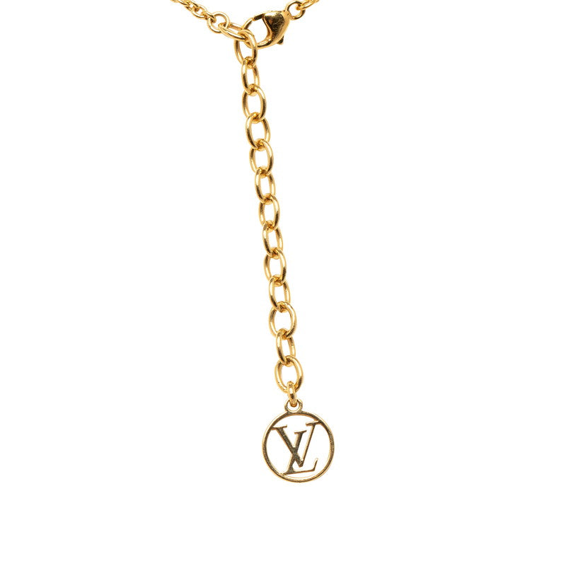 Louis Vuitton Necklace V Logo M61083 Gold Ladies
