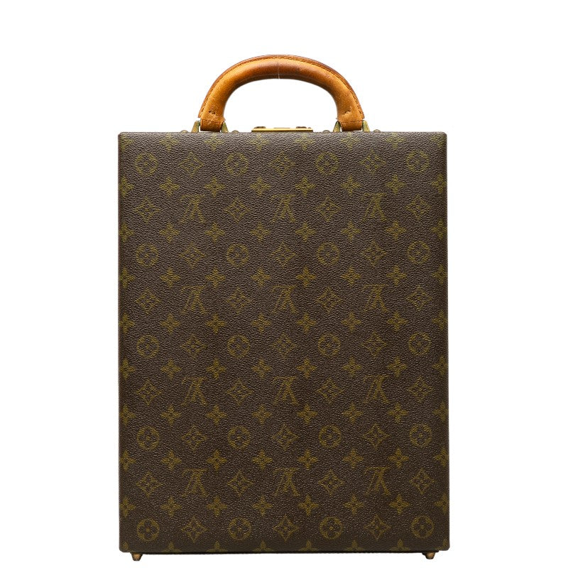 Louis Vuitton Monogram Vertical Trunk Attachment Case Brown PVC Leather  Louis Vuitton