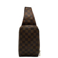 Louis Vuitton Damière Geronimous Body Bag West Bag N51994 Brown PVC Leather Men LOUIS VUITTON
