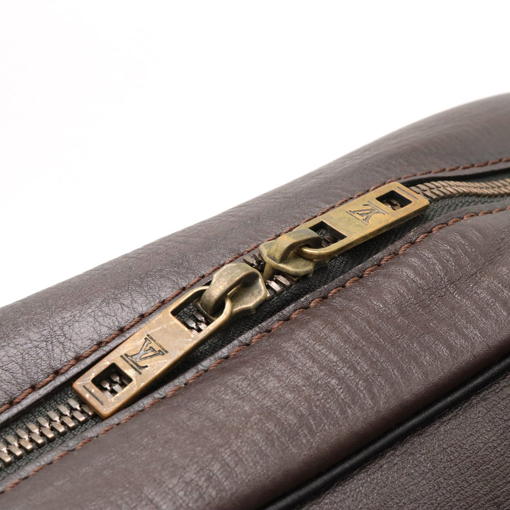 Louis Vuitton Louis Vuitton Utah Reporter Messenger Bag Carf Leather Coffee Tea Brown M92072