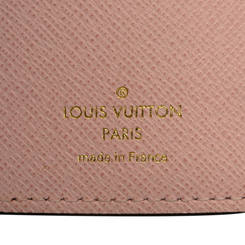 Louis Vuitton Monogram M62360 Three Folded Wallet PVC/Leather Rose Valerie Brown Ladies Parisian