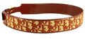 Christian Dior Burgundy Monogram Belt