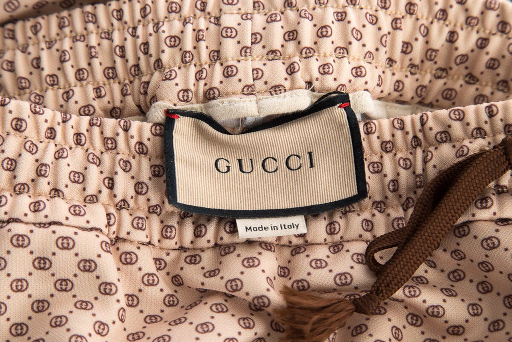 Gucci Monogram Web Stripe Detail Joggers SZ XL