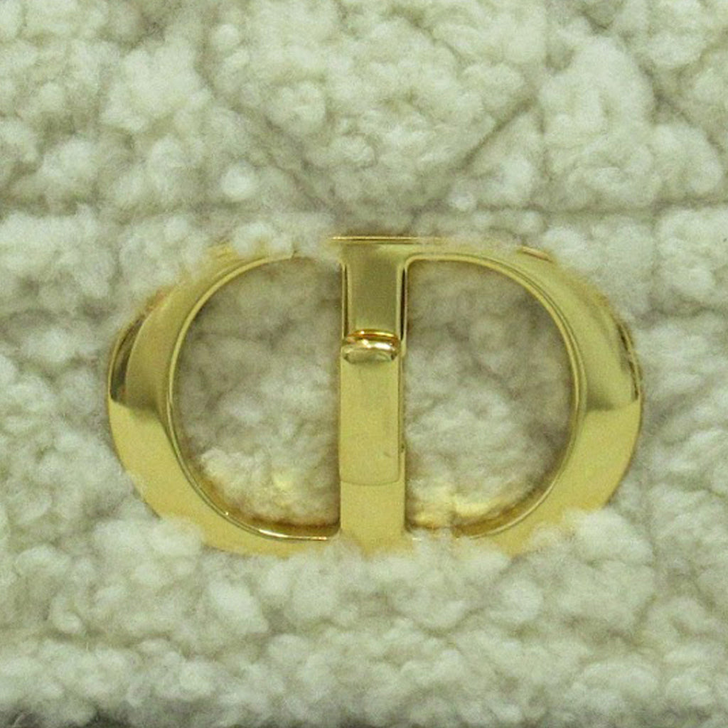 DIOR Medium Cannage Shearling Caro Shoulder Bag