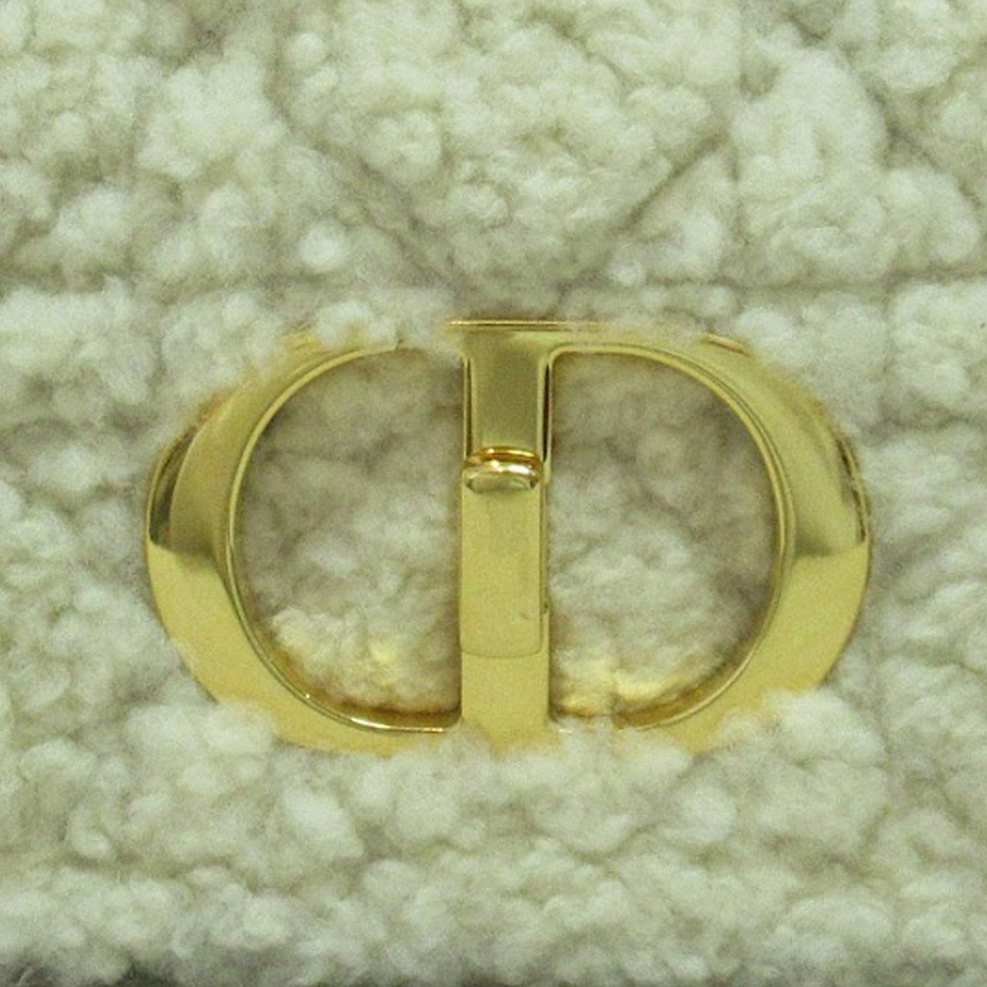 DIOR Medium Cannage Shearling Caro Shoulder Bag