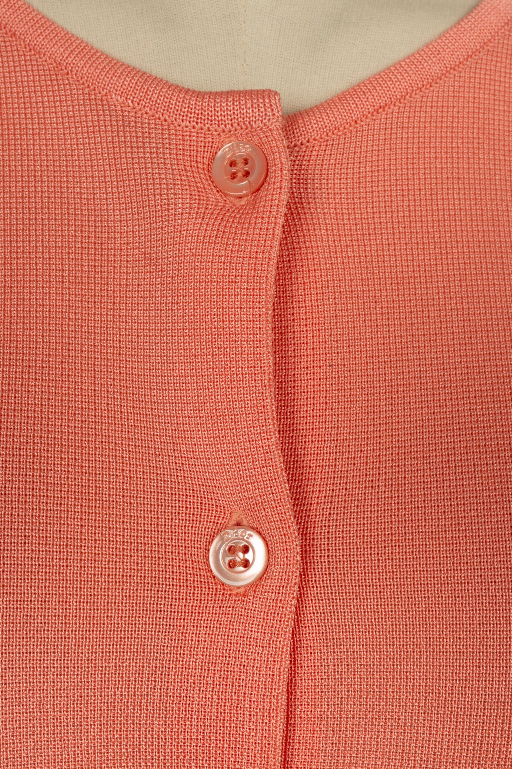 Haut / Twin set rose orangé Dior