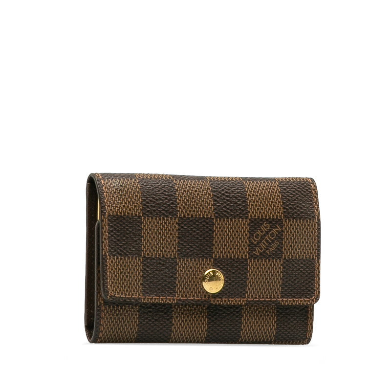 Louis Vuitton Damiere Multicle 6 6 Series Keycase N62630 Brown PVC Leather Lady Louis Vuitton