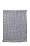 Gucci Grey Monogram Large Scarf