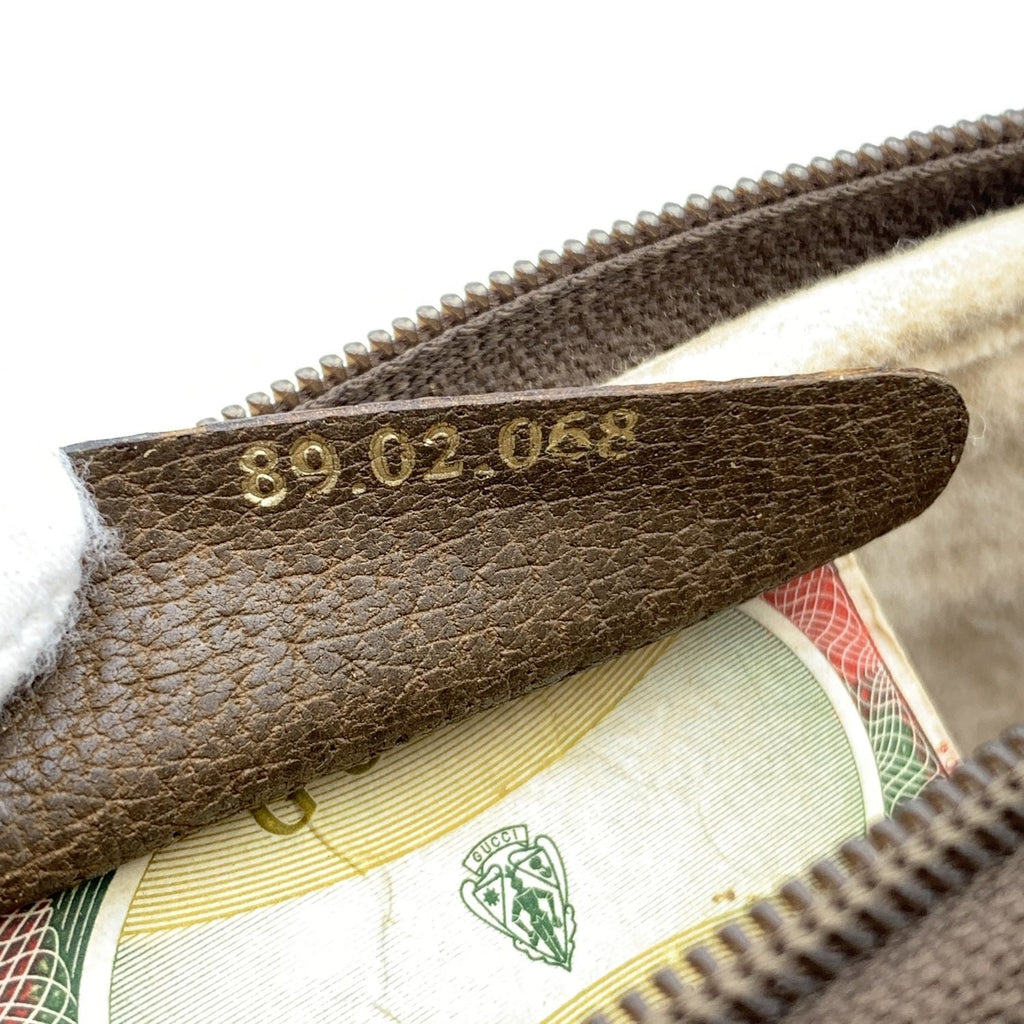 Gucci Vintage Beige Monogram Canvas Small Mesenger Bag