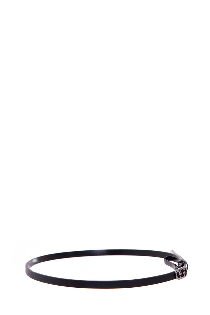 Gucci Skinny Black Belt SZ 70/28