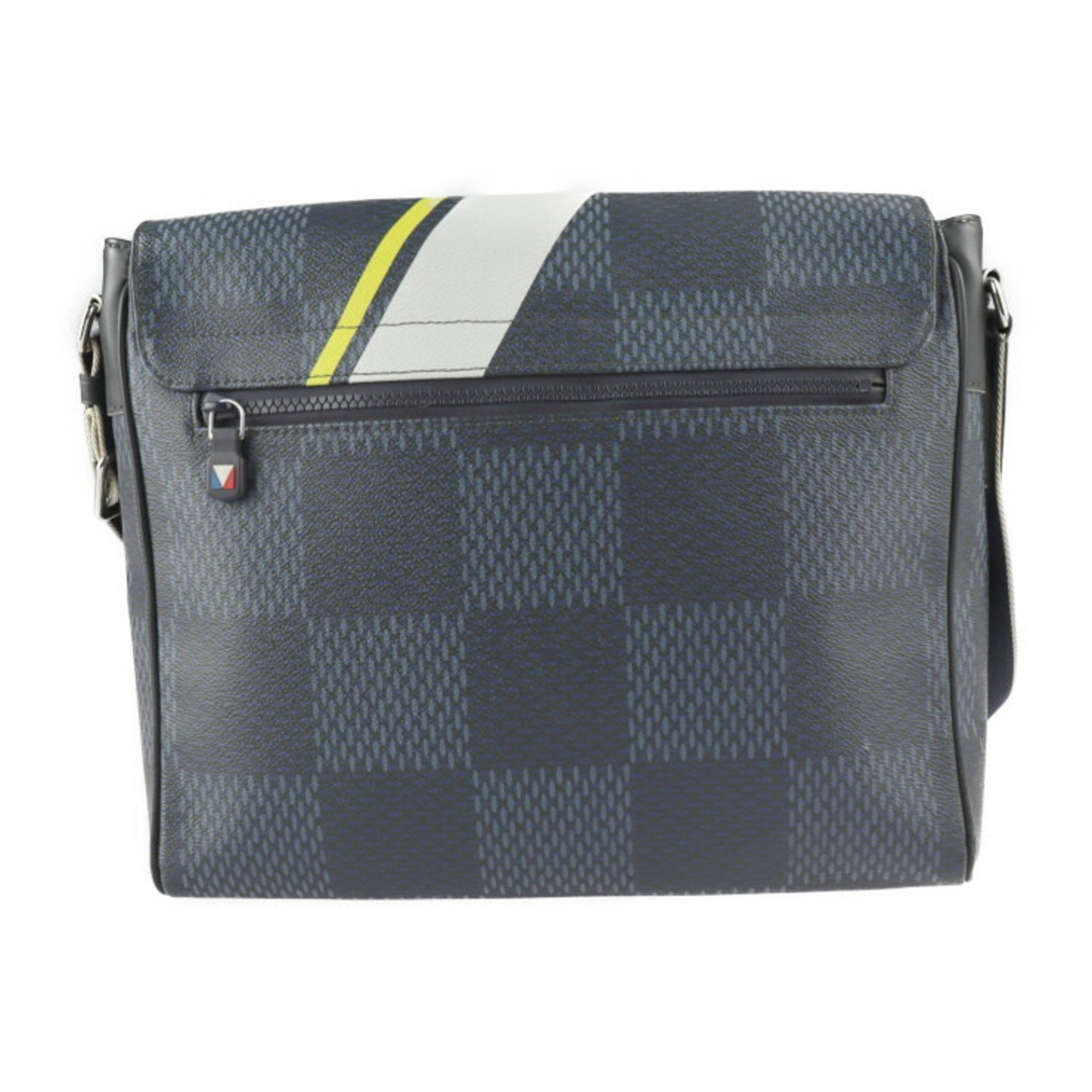 Louis Vuitton Navy Leather District shopper bag