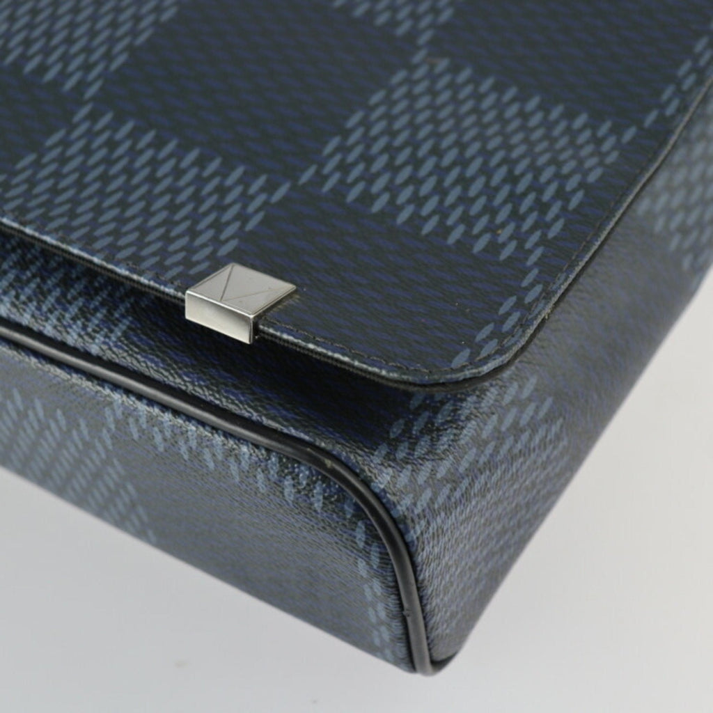 Louis Vuitton Navy Leather District shopper bag
